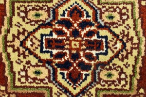 Rusty Red Floral Tribal 2X3 Heriz Serapi Oriental Rug