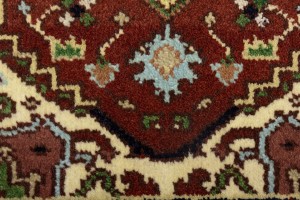 Rusty Red Floral Tribal 2X3 Heriz Serapi Oriental Rug