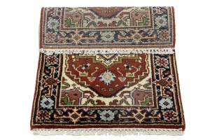Rusty Red Floral Tribal 2X3 Heriz Serapi Oriental Rug