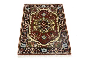 Rusty Red Floral Tribal 2X3 Heriz Serapi Oriental Rug