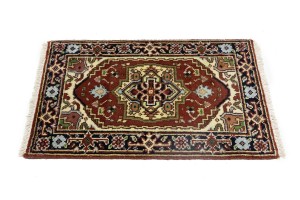 Rusty Red Floral Tribal 2X3 Heriz Serapi Oriental Rug