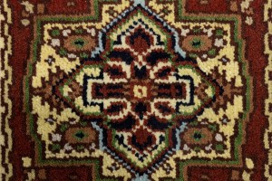 Rusty Red Floral Tribal 2X3 Heriz Serapi Oriental Rug