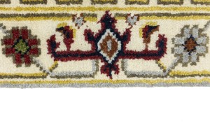 Light Gray Geometric 2'5X8'0 Heriz Serapi Oriental Runner Rug