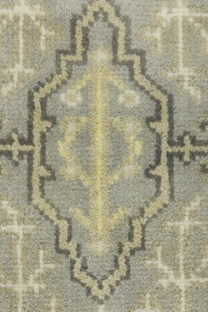 Light Gray Floral 3X8 Oushak Chobi Oriental Runner Rug