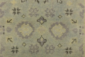 Greige Floral 3X10 Oushak Chobi Oriental Runner Rug