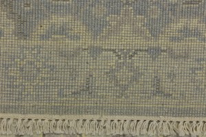 Greige Floral 3X10 Oushak Chobi Oriental Runner Rug