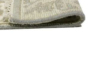 Light Gray Floral 3X10 Oushak Chobi Oriental Runner Rug