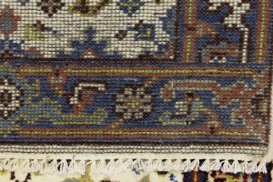 Cream Floral 2'6X12'2 Indo-Mahal Oriental Runner Rug