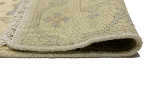 Cream Floral 2'8X13'7 Oushak Chobi Oriental Runner Rug