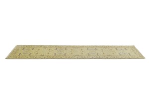 Cream Floral 2'8X13'7 Oushak Chobi Oriental Runner Rug