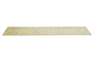 Cream Floral 2'5X13'9 Oushak Chobi Oriental Runner Rug