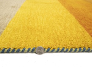 Multicolored Stripes Tribal 3X7 Indo-Gabbeh Oriental Runner Rug
