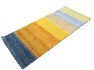 Multicolored Stripes Tribal 3X7 Indo-Gabbeh Oriental Runner Rug