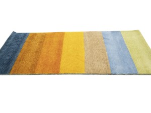 Multicolored Stripes Tribal 3X7 Indo-Gabbeh Oriental Runner Rug