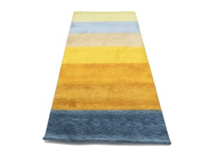 Multicolored Stripes Tribal 3X7 Indo-Gabbeh Oriental Runner Rug