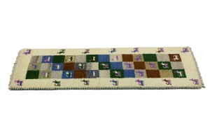 Multicolored Tribal 1'4X4 Indo-Gabbeh Oriental Rug
