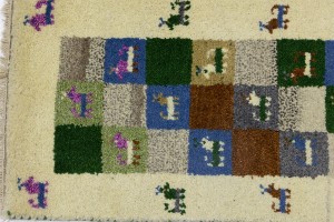 Multicolored Tribal 1'4X4 Indo-Gabbeh Oriental Rug