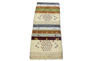 Multicolored Tribal 1'4X4 Indo-Gabbeh Oriental Rug