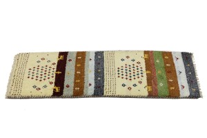 Multicolored Tribal 1'4X4 Indo-Gabbeh Oriental Rug