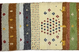 Multicolored Tribal 1'4X4 Indo-Gabbeh Oriental Rug