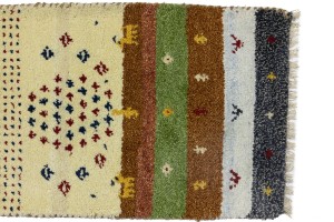 Multicolored Tribal 1'4X4 Indo-Gabbeh Oriental Rug