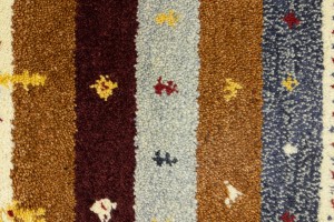 Multicolored Stripes Tribal 1'4X4 Indo-Gabbeh Oriental Rug