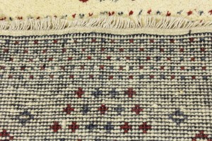 Multicolored Stripes Tribal 1'4X4 Indo-Gabbeh Oriental Rug