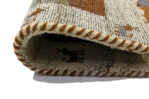 Multicolored Tribal 1'4X4 Indo-Gabbeh Oriental Rug
