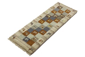 Multicolored Tribal 1'4X4 Indo-Gabbeh Oriental Rug