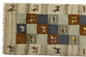 Multicolored Tribal 1'4X4 Indo-Gabbeh Oriental Rug