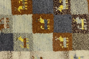 Multicolored Tribal 1'4X4 Indo-Gabbeh Oriental Rug