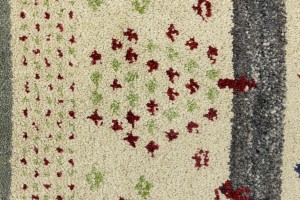 Multicolored Stripes Tribal 1'4X4 Indo-Gabbeh Oriental Rug