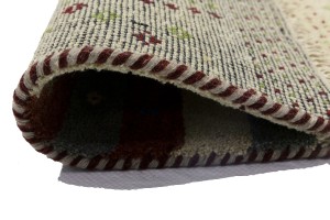 Multicolored Stripes Tribal 1'4X4 Indo-Gabbeh Oriental Rug