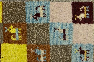 Gray Tribal 1'4X4 Indo-Gabbeh Oriental Rug