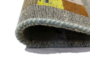Gray Tribal 1'4X4 Indo-Gabbeh Oriental Rug