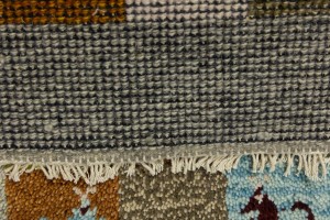 Gray Tribal 1'4X4 Indo-Gabbeh Oriental Rug