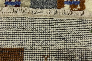 Multicolored Tribal 1'4X3'9 Indo-Gabbeh Oriental Rug