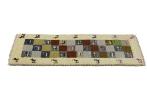 Multicolored Tribal 1'4X4 Indo-Gabbeh Oriental Rug