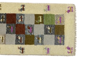 Multicolored Tribal 1'4X4 Indo-Gabbeh Oriental Rug