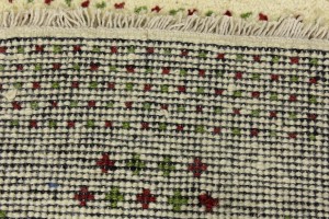 Multicolored Stripes Tribal 1'4X4 Indo-Gabbeh Oriental Rug