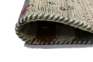 Multicolored Stripes Tribal 1'4X4 Indo-Gabbeh Oriental Rug