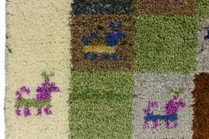 Multicolored Tribal 1'4X4 Indo-Gabbeh Oriental Rug