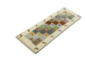 Multicolored Tribal 1'4X4 Indo-Gabbeh Oriental Rug