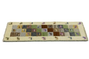 Multicolored Tribal 1'4X4 Indo-Gabbeh Oriental Rug