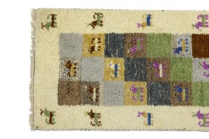 Multicolored Tribal 1'4X4 Indo-Gabbeh Oriental Rug