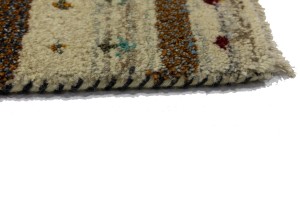Multicolored Tribal 1'4X2'7 Indo-Gabbeh Oriental Rug