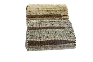 Multicolored Tribal 1'4X2'7 Indo-Gabbeh Oriental Rug