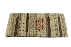 Multicolored Tribal 1'4X2'7 Indo-Gabbeh Oriental Rug