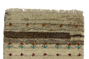 Multicolored Tribal 1'4X2'7 Indo-Gabbeh Oriental Rug