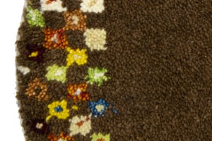 Brown Tribal 2X2 Indo-Gabbeh Oriental Round Rug